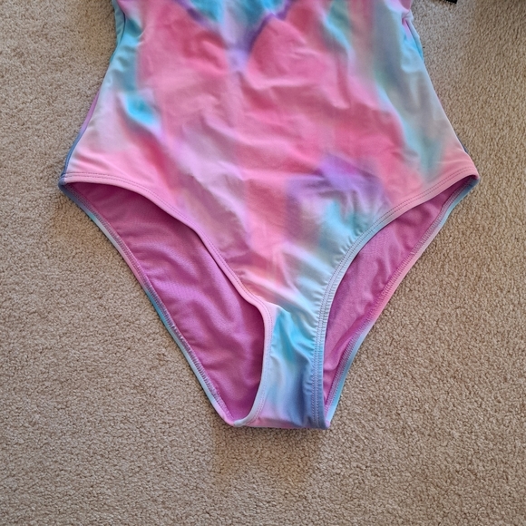 ❤️ No Boundaries Swimsuit Tie-Dye One Piece Bathing Suit Pink Blue NWT - Picture 6 of 15